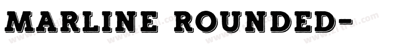 Marline Rounded字体转换